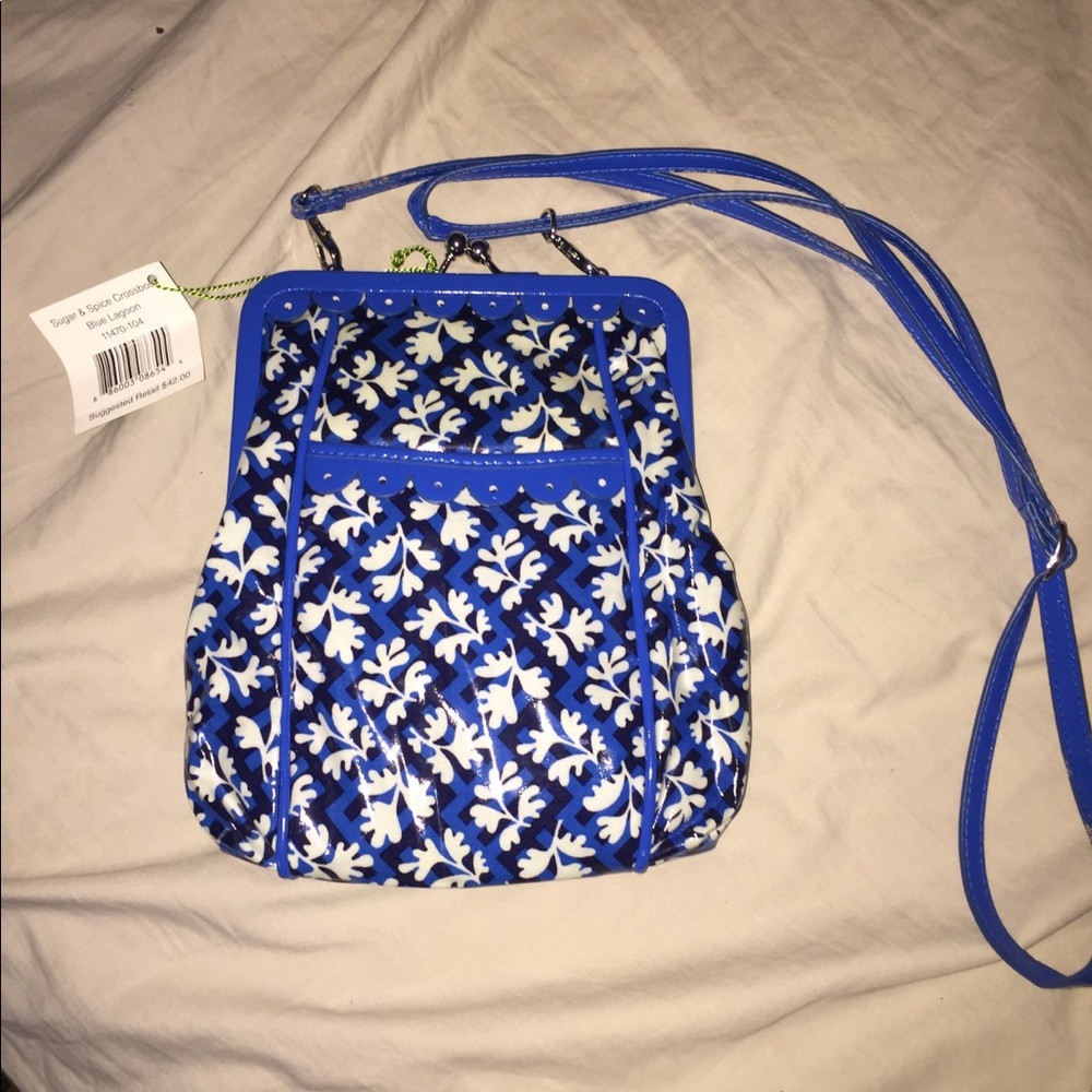Blue Vera Bradley cross body bag